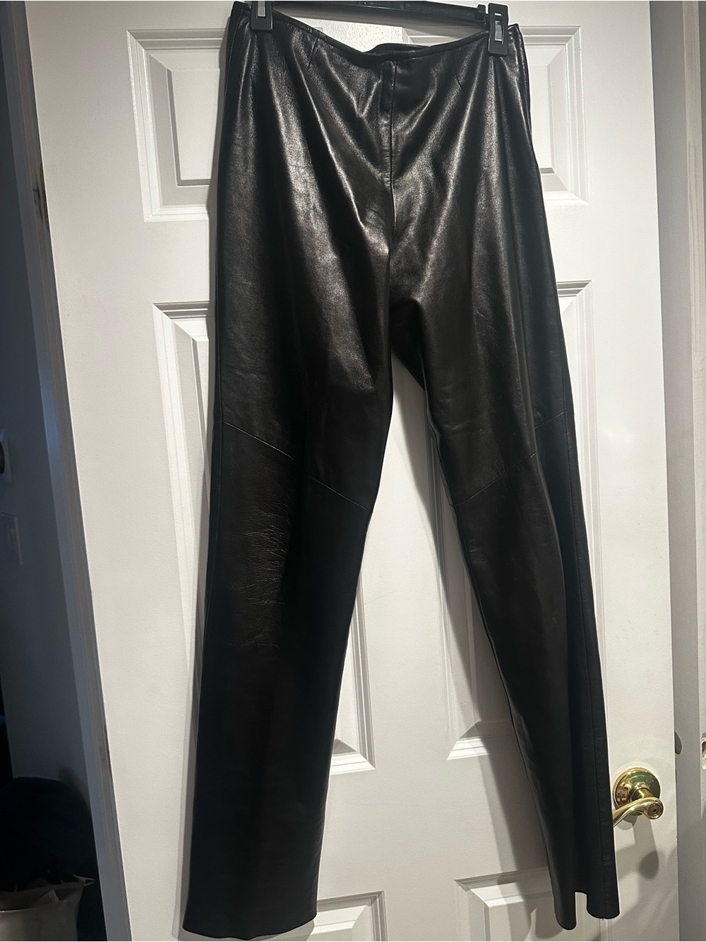 Danier Black Leather Women’s Straight-Leg  Dress Pants